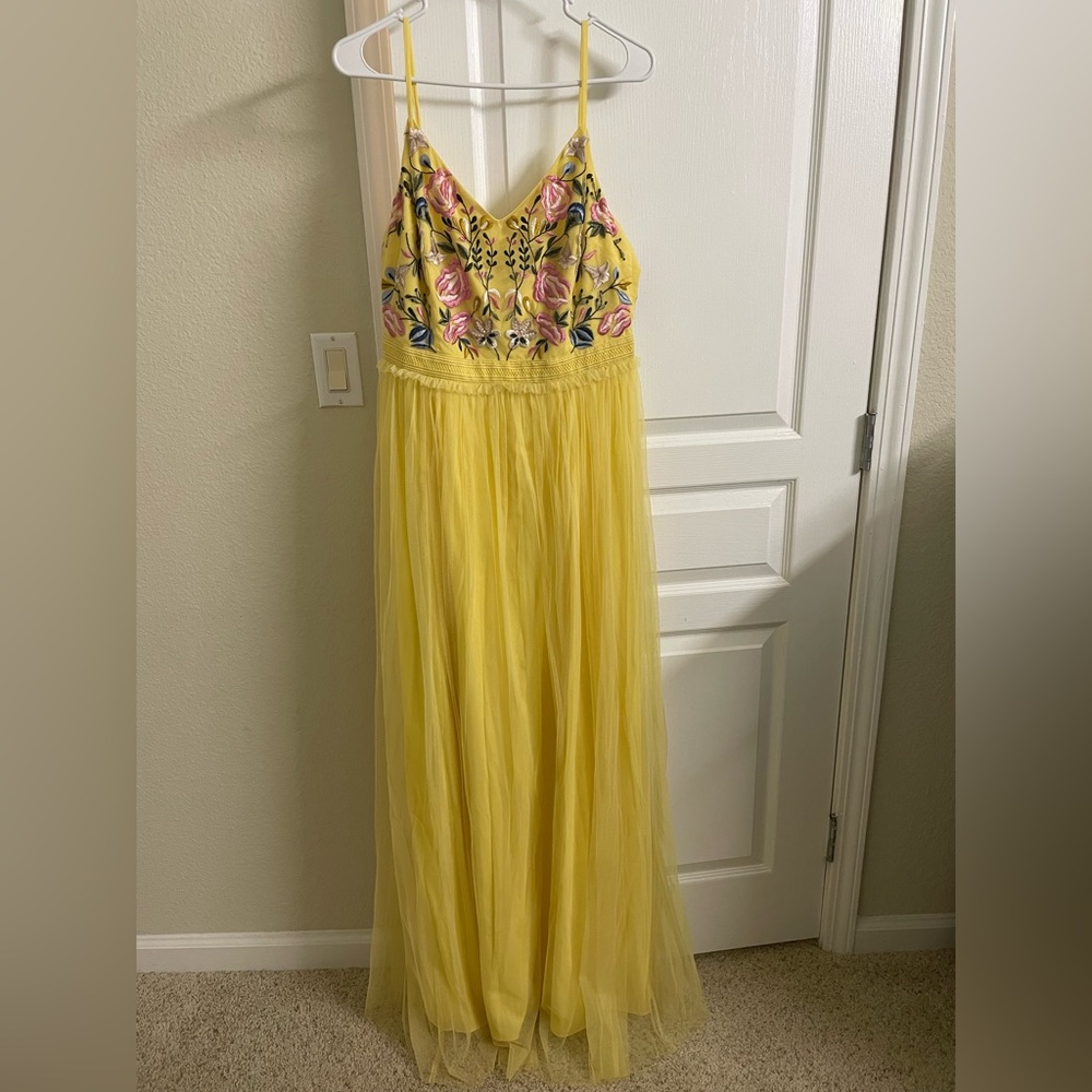 French connection yellow dress